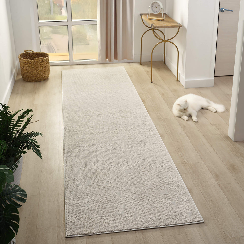 Noble Stone in Cream Color : Runner Rug – Cheapest Rugs Online