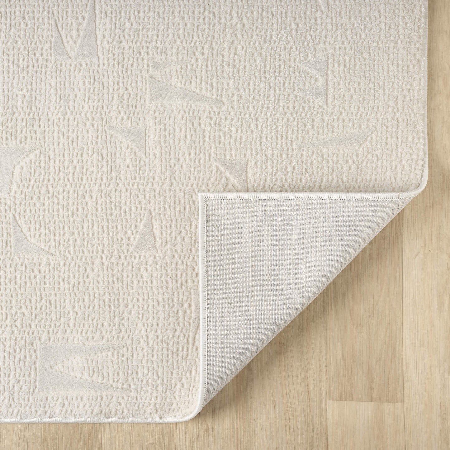 Noble Stone in Cream Color : Runner Rug