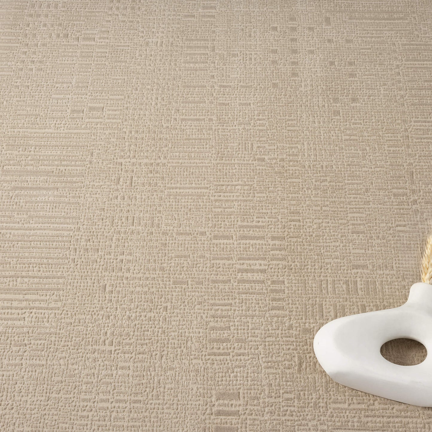 Noble Fawn in Beige Color Rug