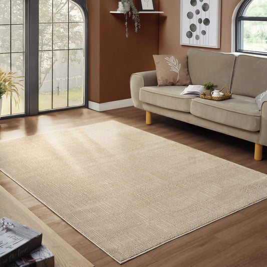 Noble Fawn in Beige Color Rug