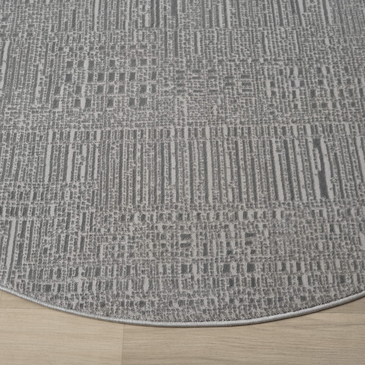 Noble Slate Round in Grey Color Rug