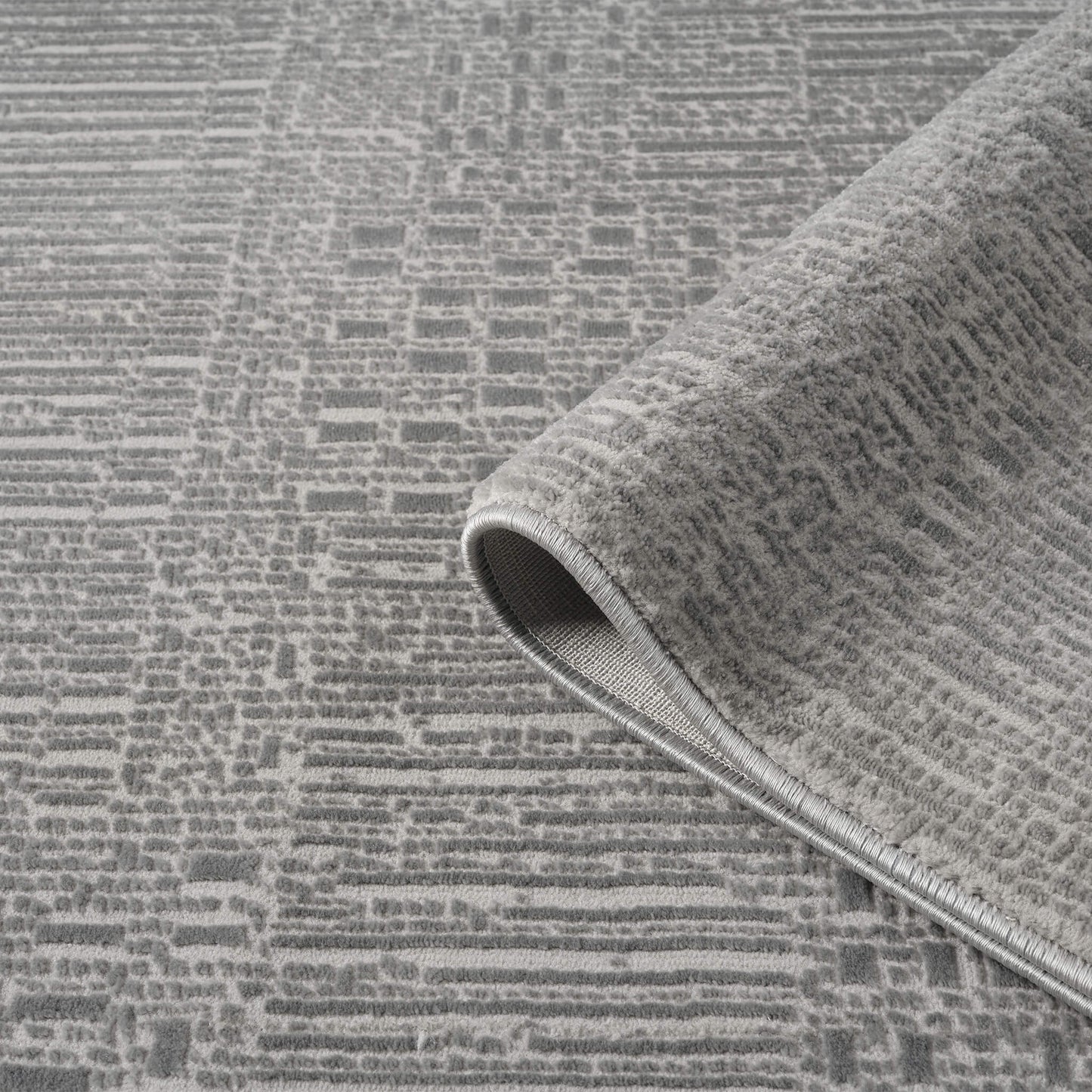 Noble Slate in Grey Color : Runner Rug