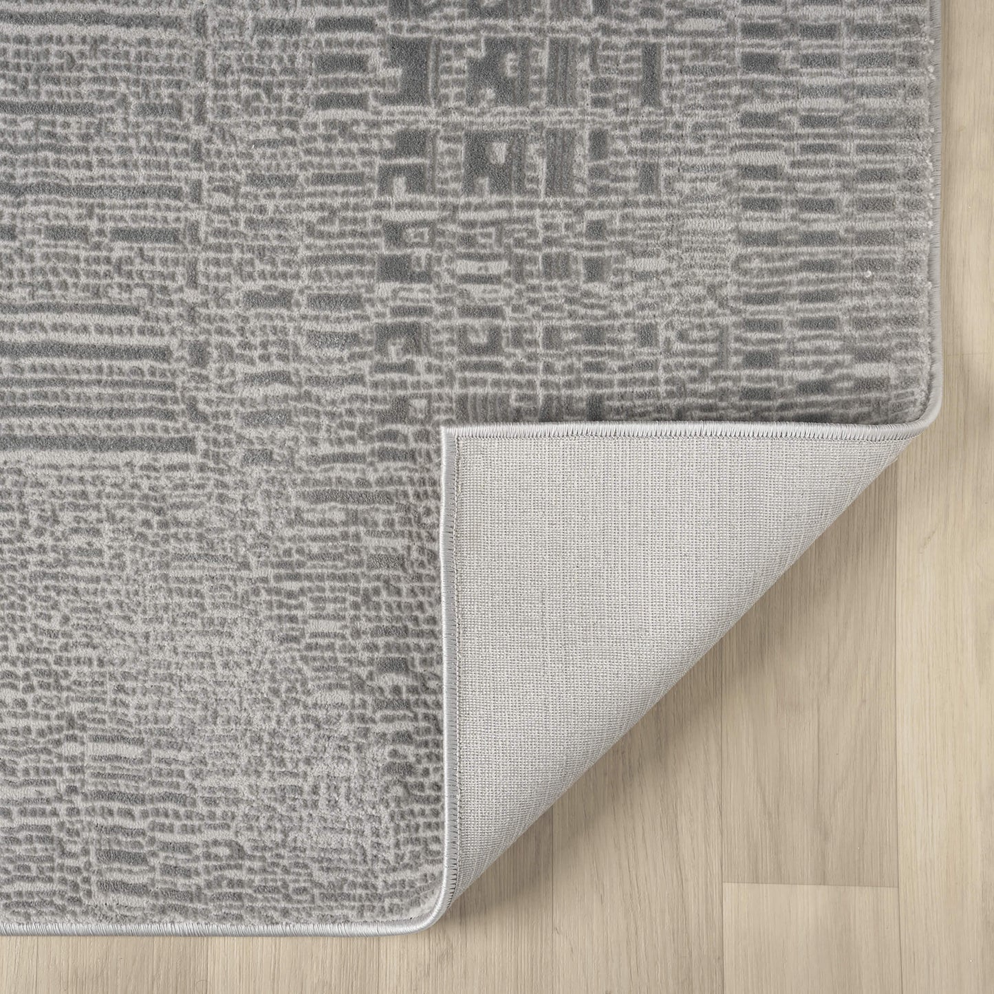 Noble Slate in Grey Color : Runner Rug