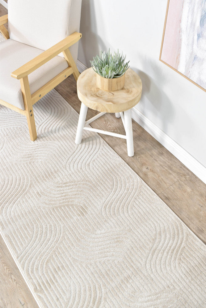 Ontario Almond in Beige : Runner Rug