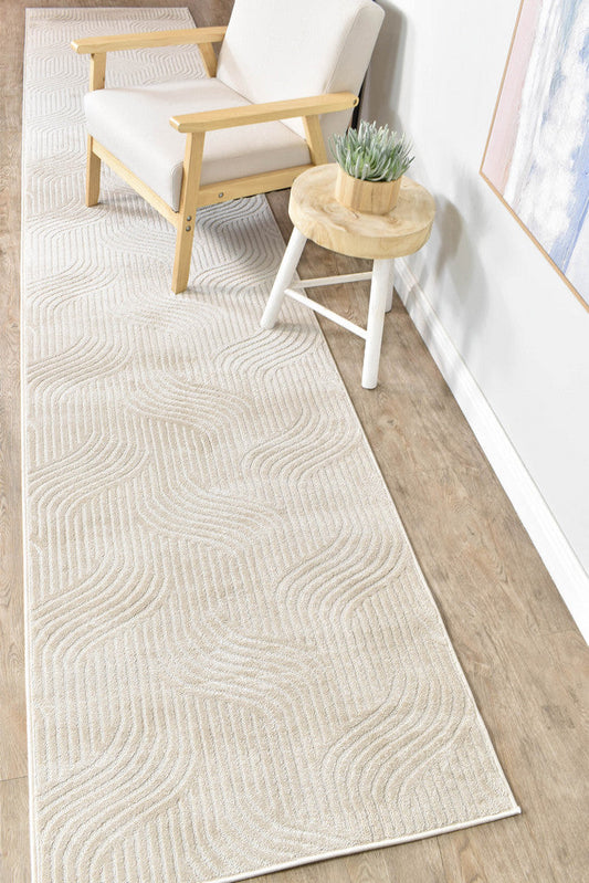 Ontario Almond in Beige : Runner Rug