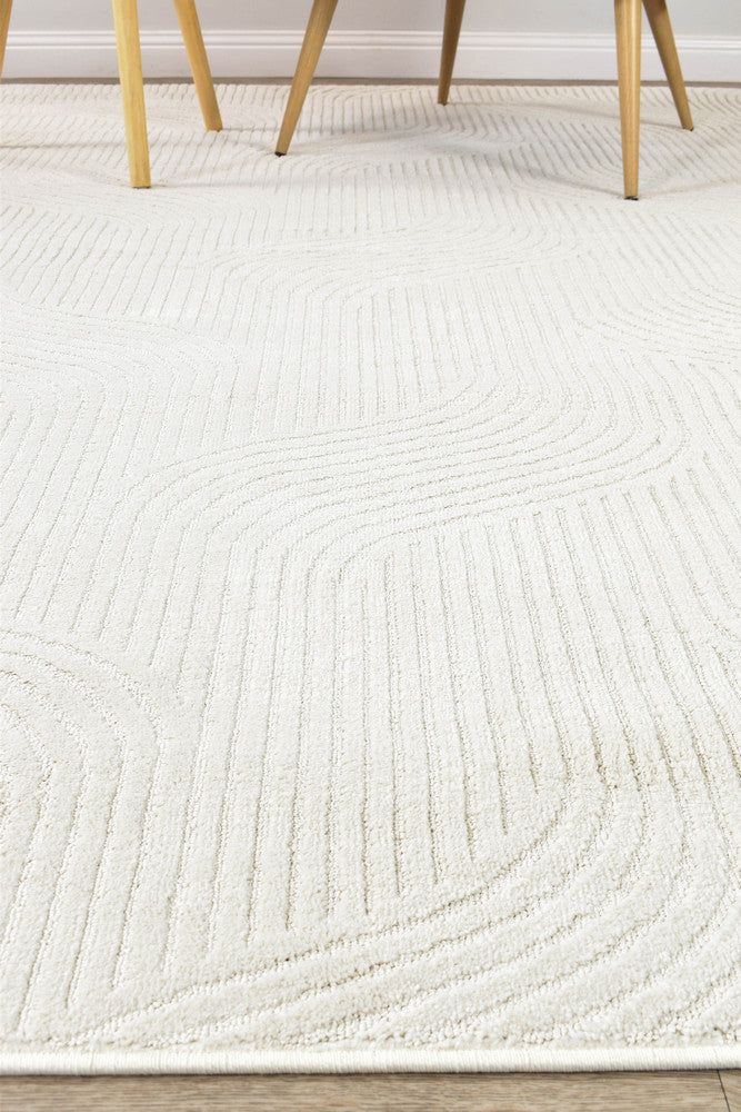 Ontario Velvet in Ivory Rug