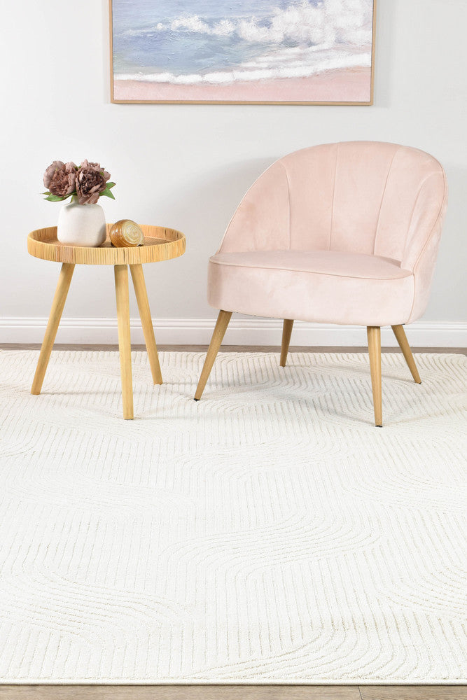Ontario Velvet in Ivory Rug