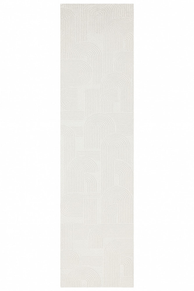 Ontario Silk in Cream : Runner Rug