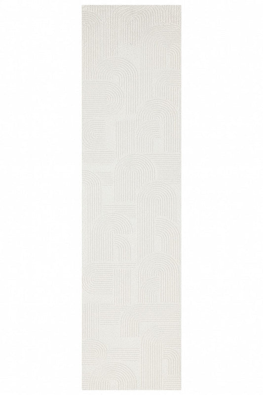 Ontario Silk in Cream : Runner Rug