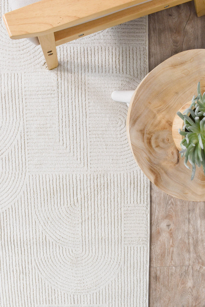 Ontario Silk in Cream : Runner Rug