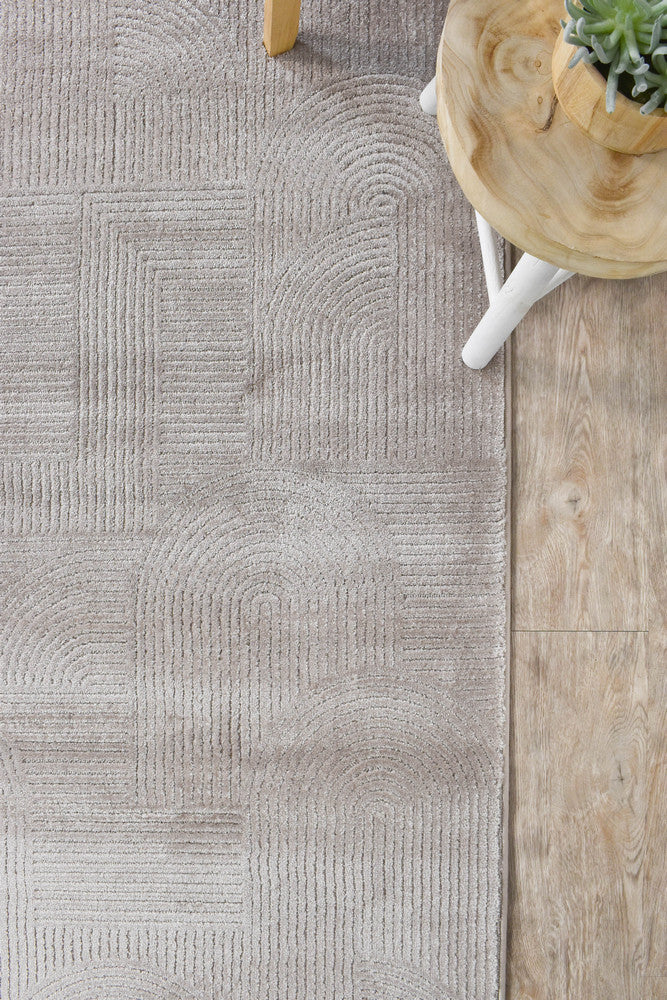 Ontario Taupe in Grey : Runner Rug