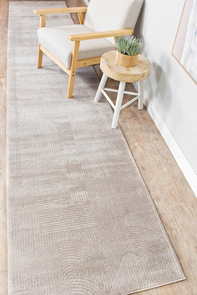 Ontario Taupe in Grey : Runner Rug