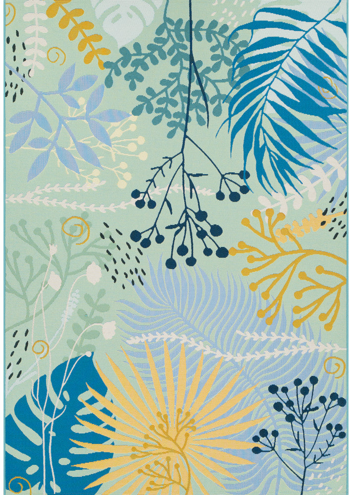 Paradise in Deep Blue Colour Rug