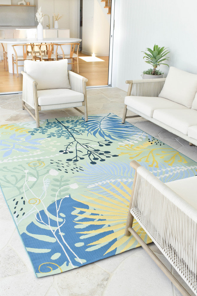 Paradise in Deep Blue Colour Rug