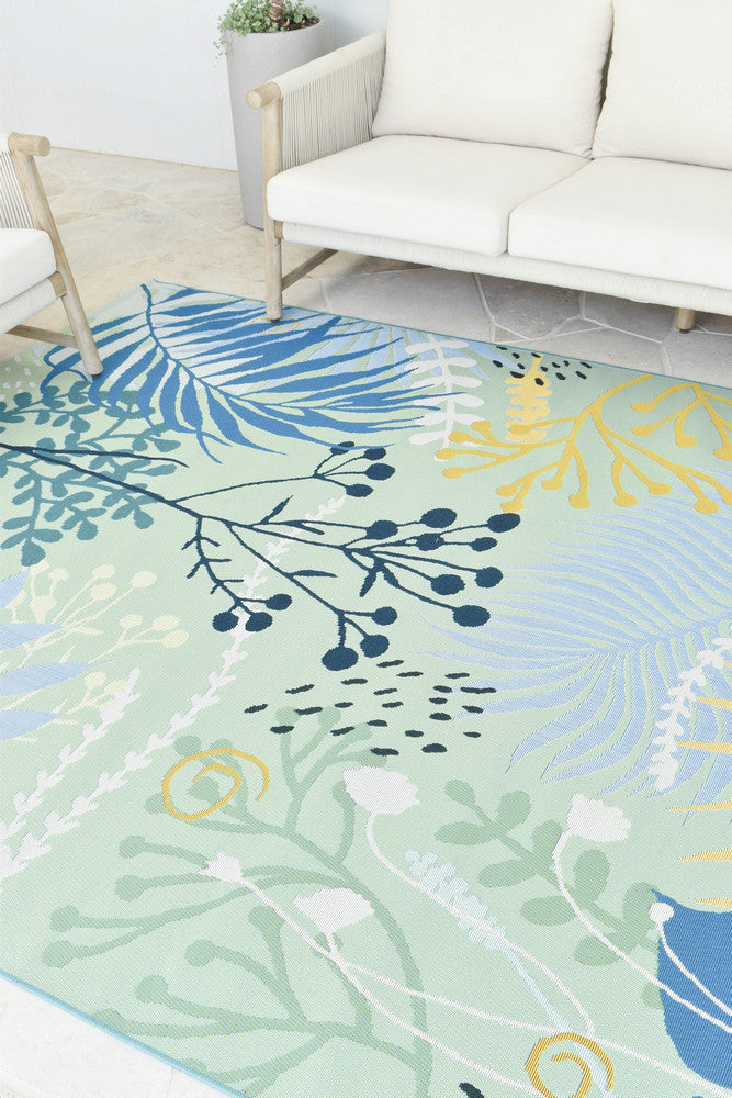 Paradise in Deep Blue Colour Rug