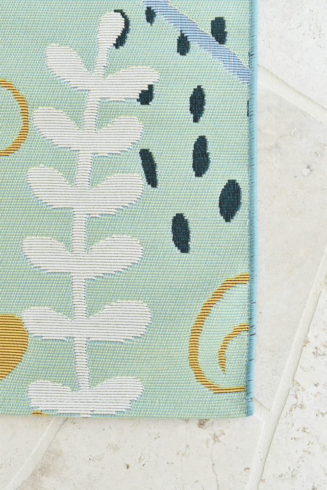 Paradise in Deep Blue Colour Rug