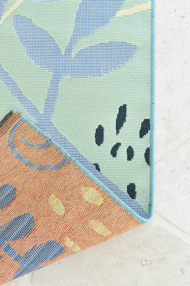 Paradise in Deep Blue Colour Rug