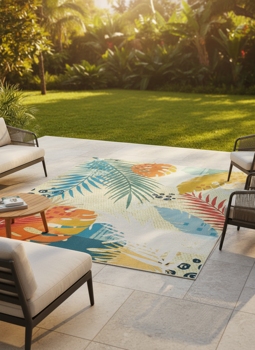 Paradise Sunset in Multi Colour Rug