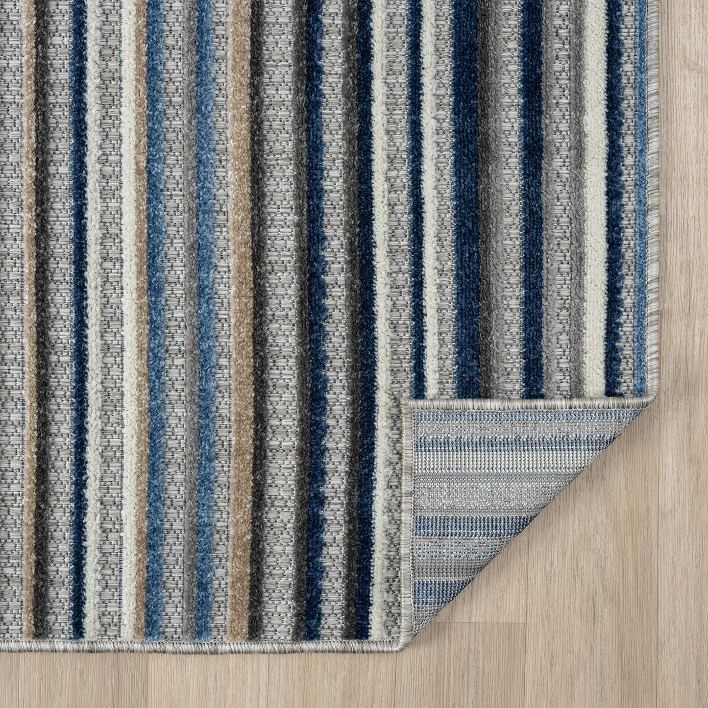 Paradise Cloud Floral Patterns & Shed Resistant in Grey : Runner Rug