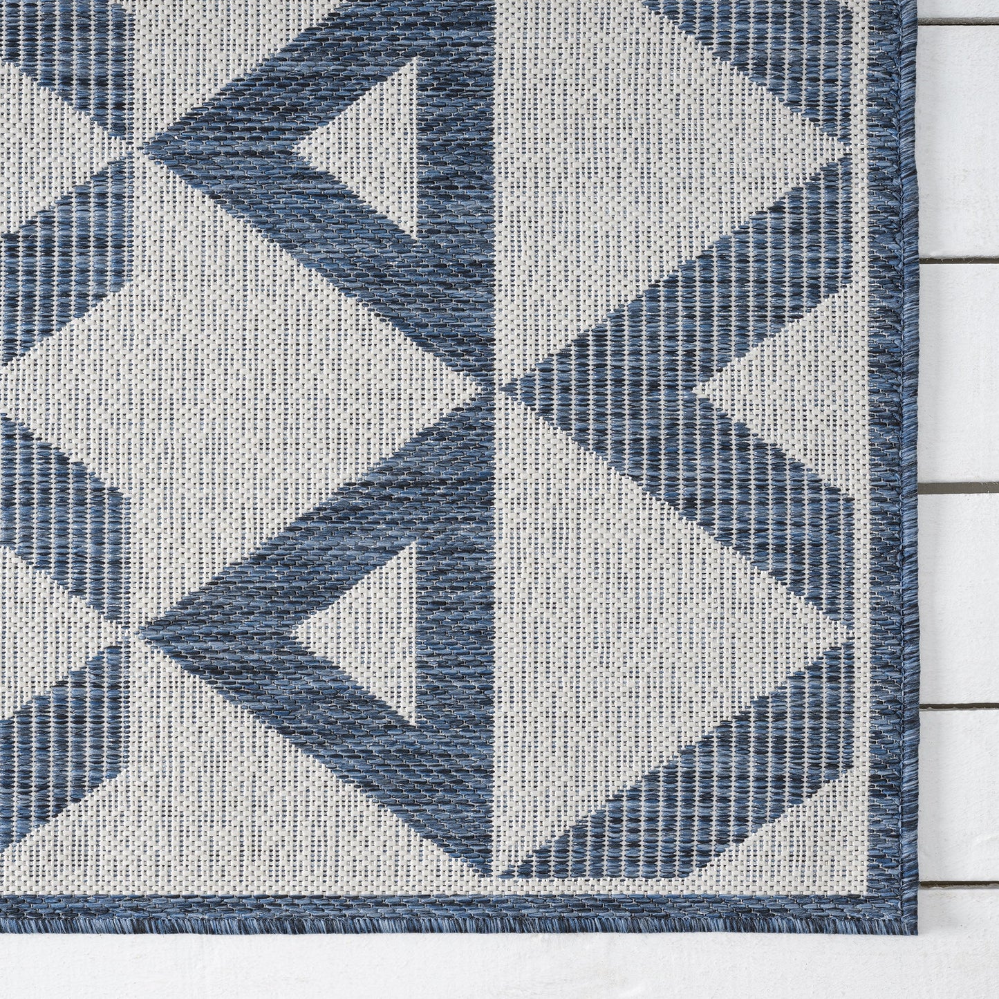 Patio Indigo in Blue : Runner Rug