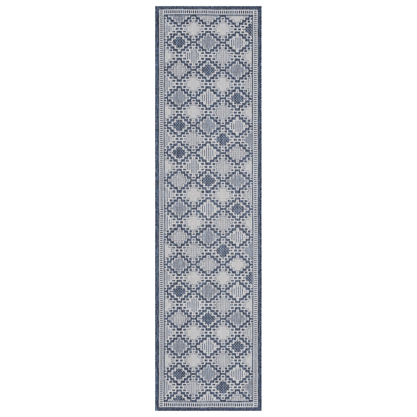 Patio Arctic in Blue : Runner Rug