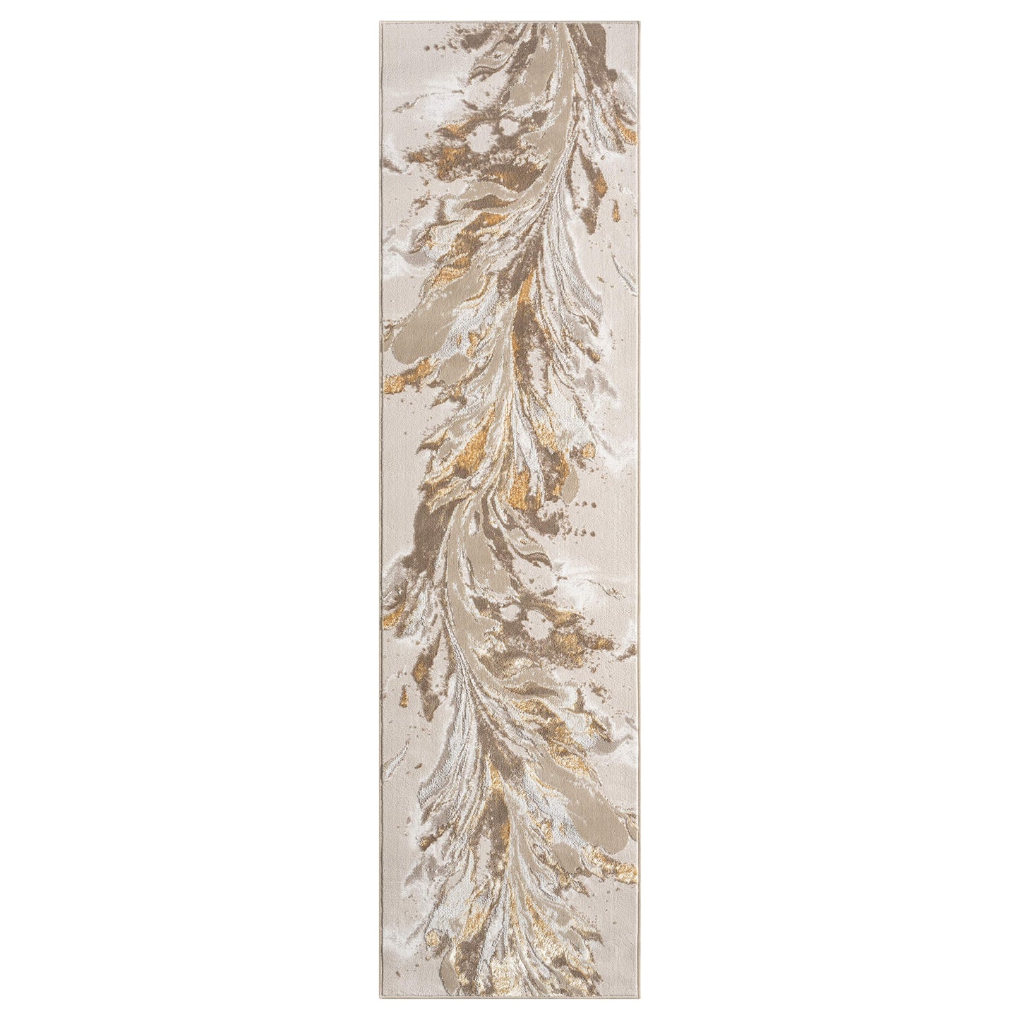 Relic Gold in Beige : Runner Rug