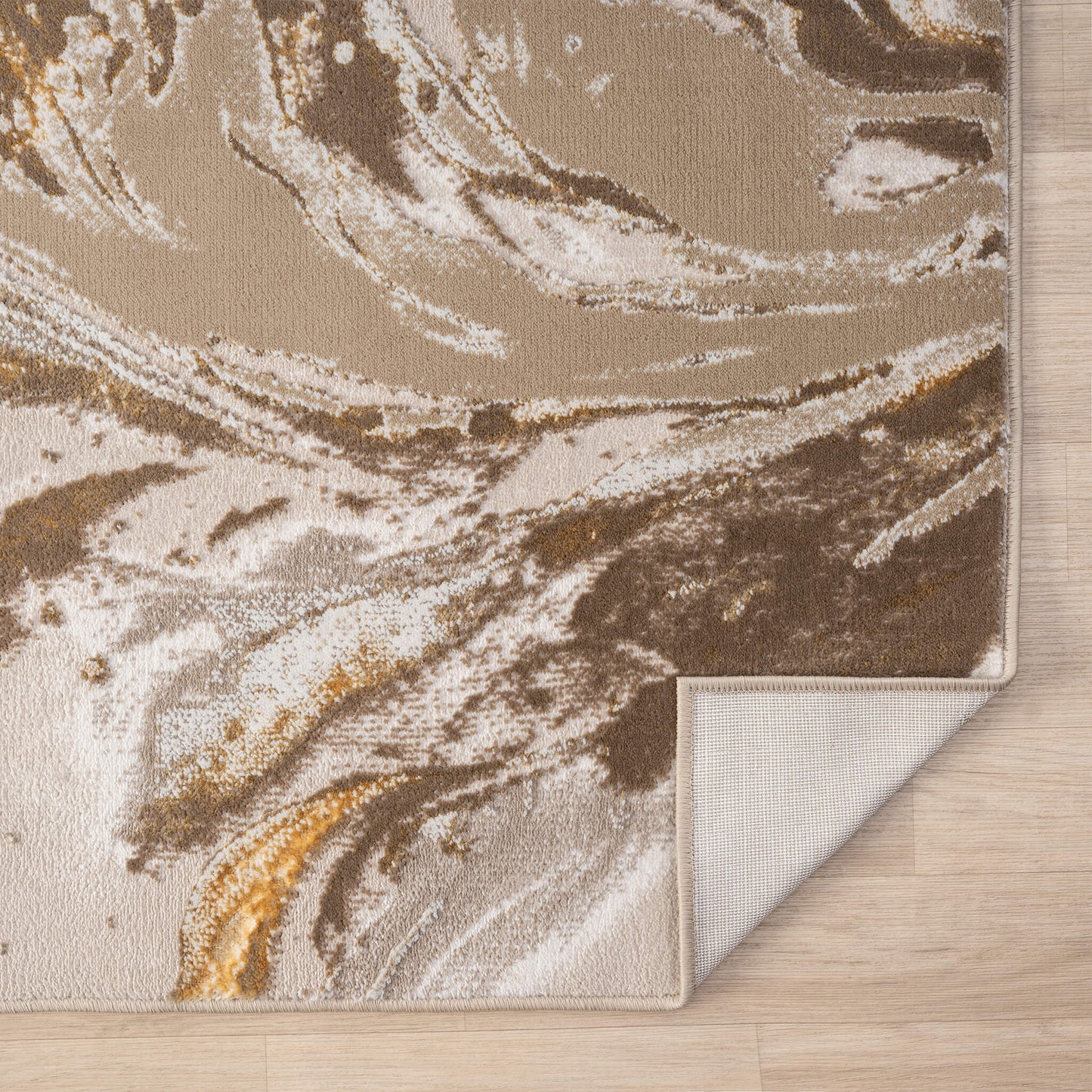 Relic Gold in Beige : Runner Rug