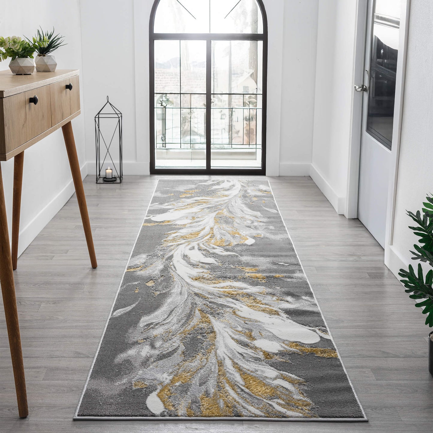 Relic Slate in Grey : Runner Rug