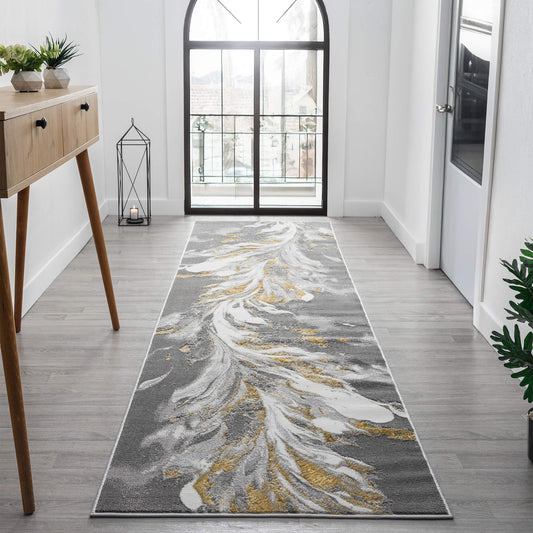 Relic Slate in Grey : Runner Rug