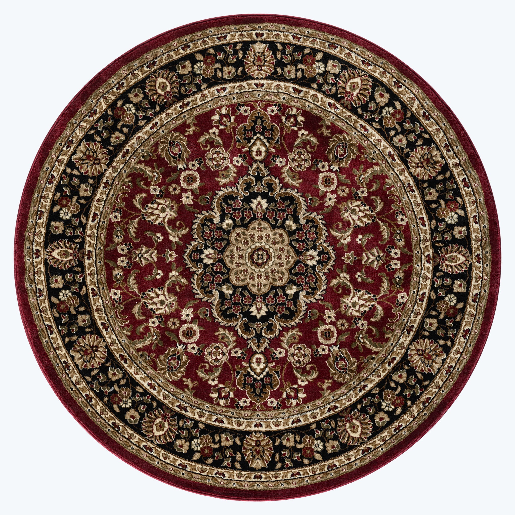 Royal Aditional Persian and Classic in Red : Round Rug – Cheapest Rugs ...