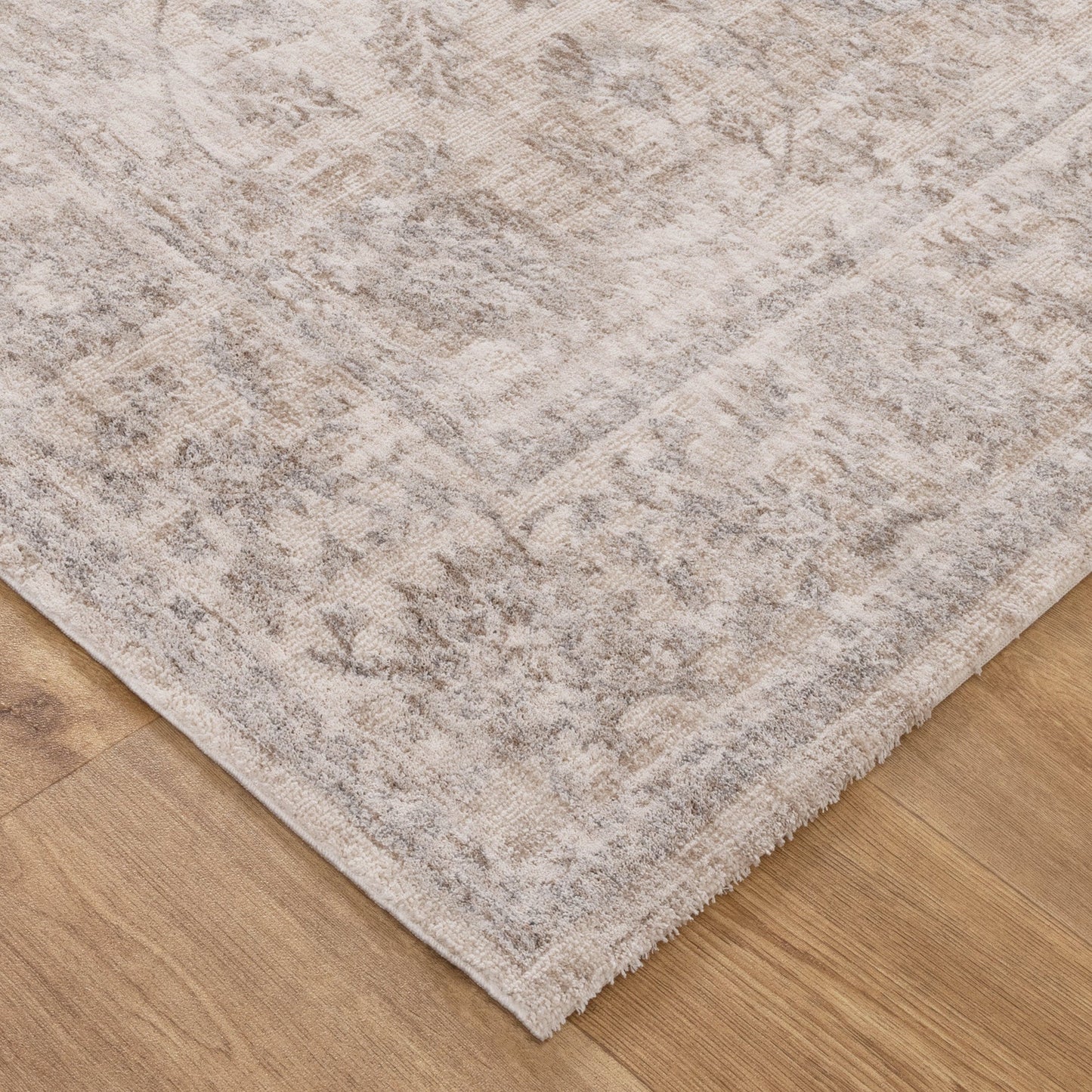 Solenne Beige & Blue Transitional Rug