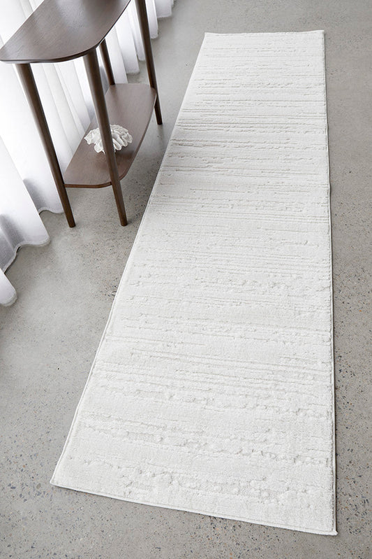 Serenade Ezra White Runner Rug