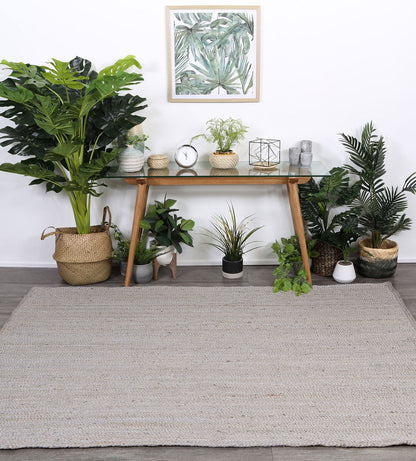 Organica Forest Jute in Silver Rug