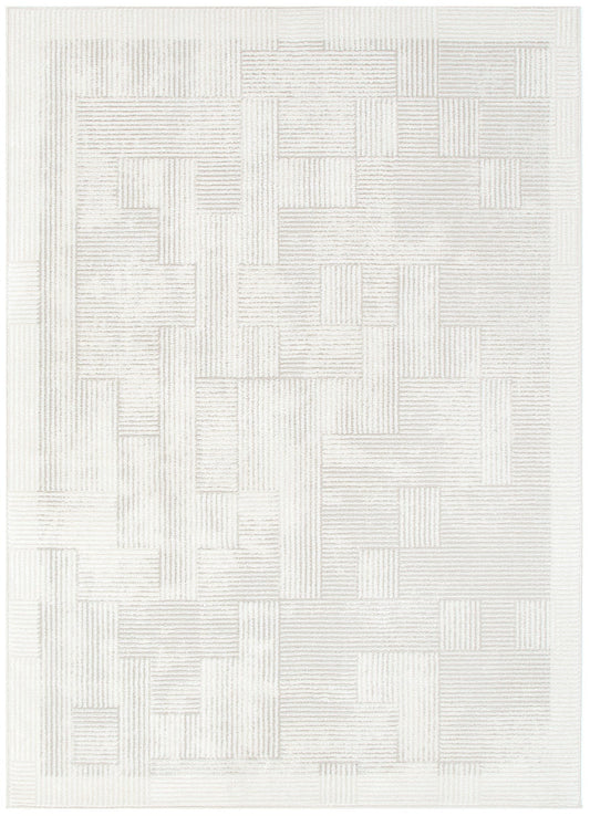 Edition Abstract Lines in Beige colour Rug