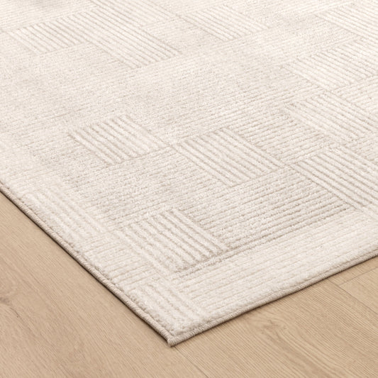 Edition Abstract Lines in Beige colour Rug