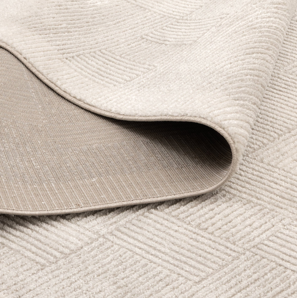 Edition Abstract Lines in Beige colour Rug
