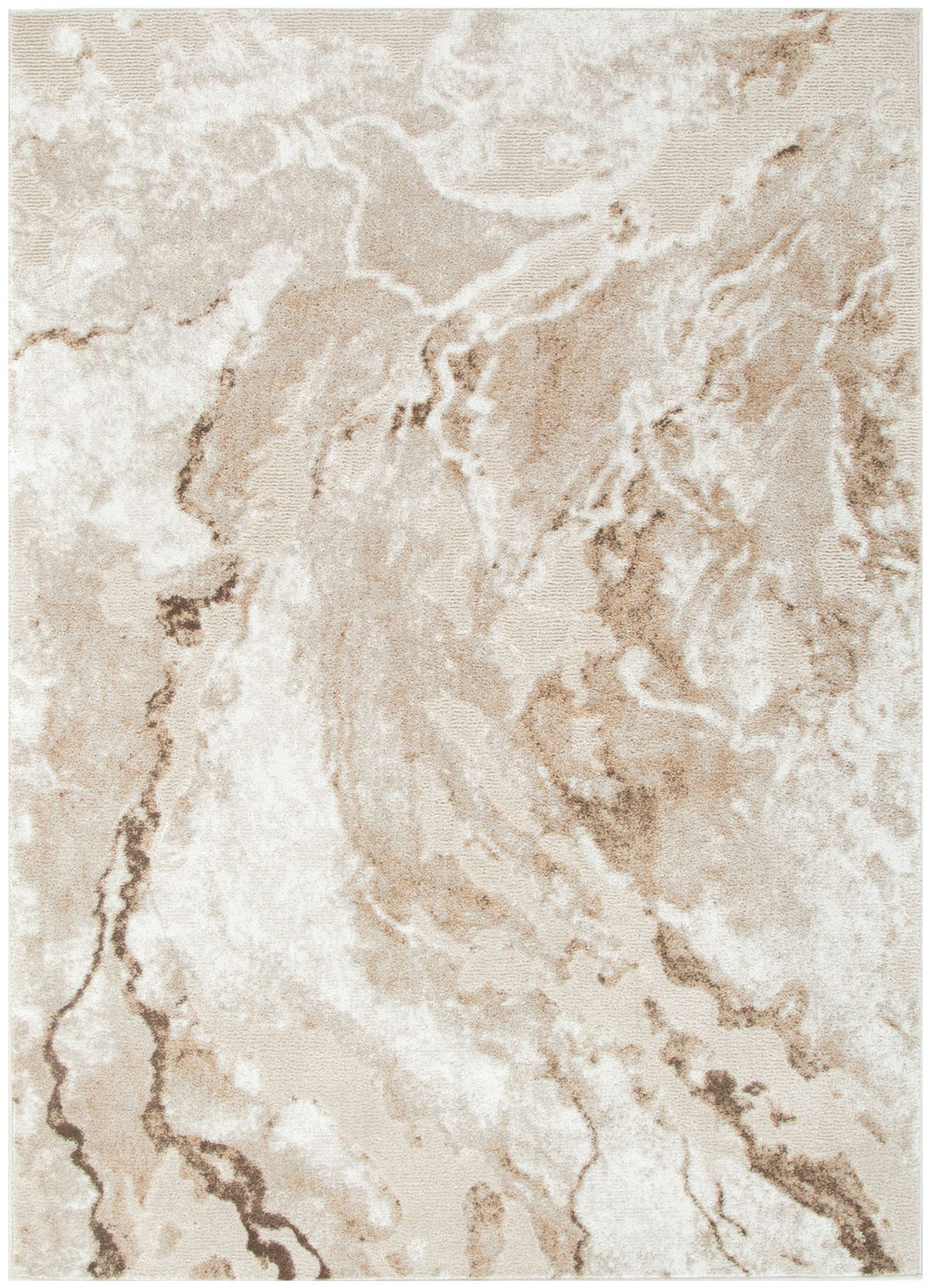 Edition Marble Astract in Beige Colour Rug