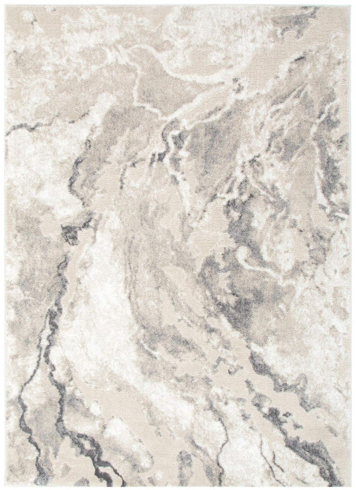 Edition Marble Abstract in Grey Colour Rug