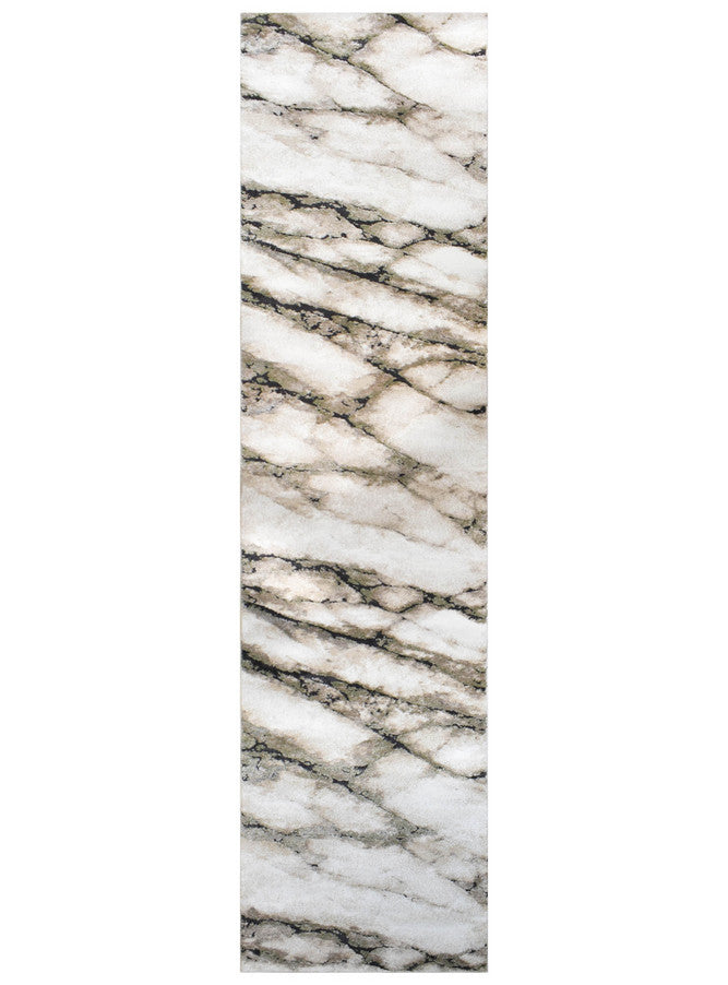 Sofia Sagefrost Beige & Cream : Runner Rug