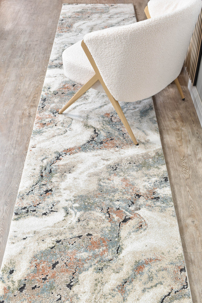 Sofia Lattice Soft Beige & Cream : Runner Rug