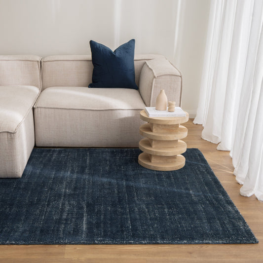 Harbour Steel Indoor Outdoor in Navy Rug