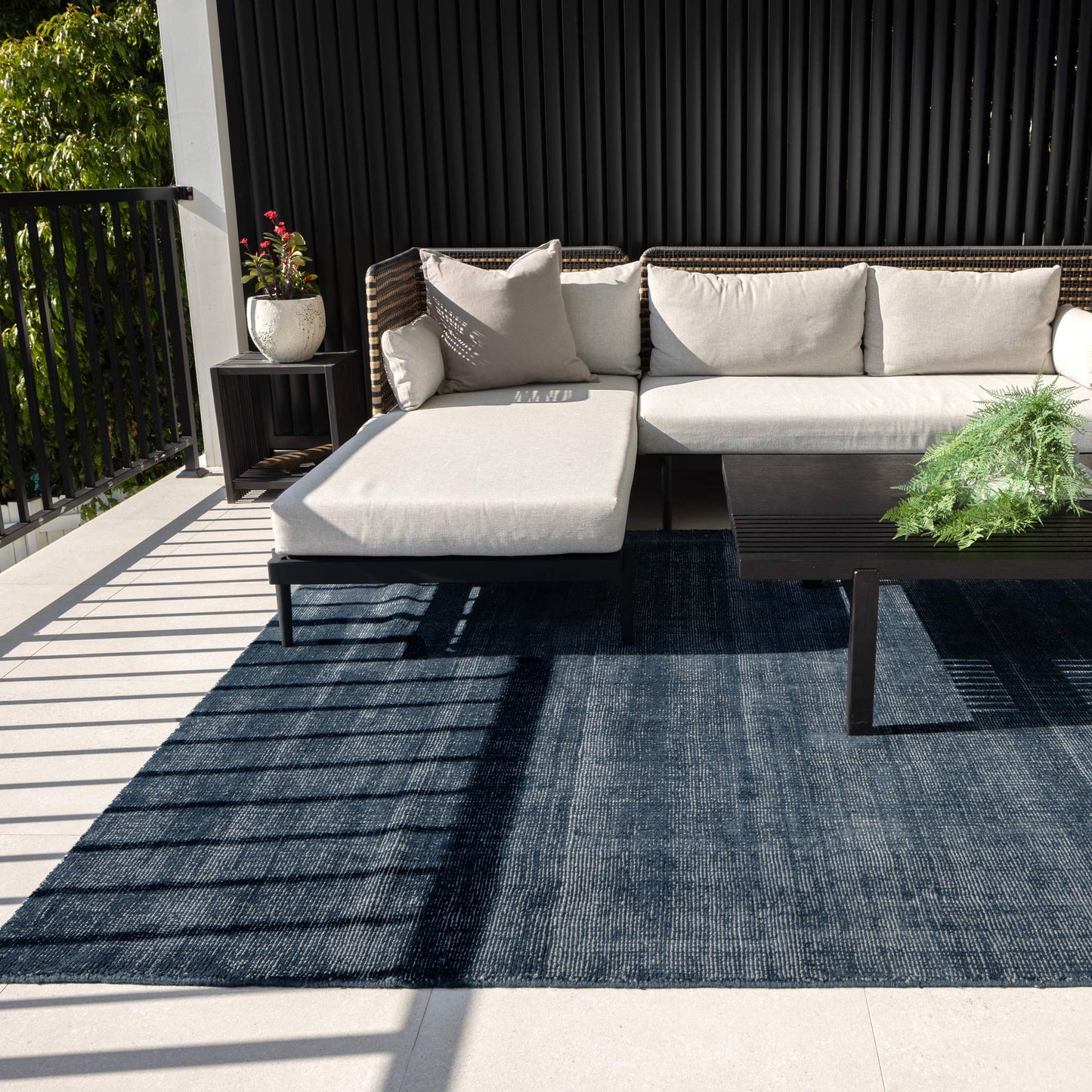 Harbour Steel Indoor Outdoor in Navy Rug