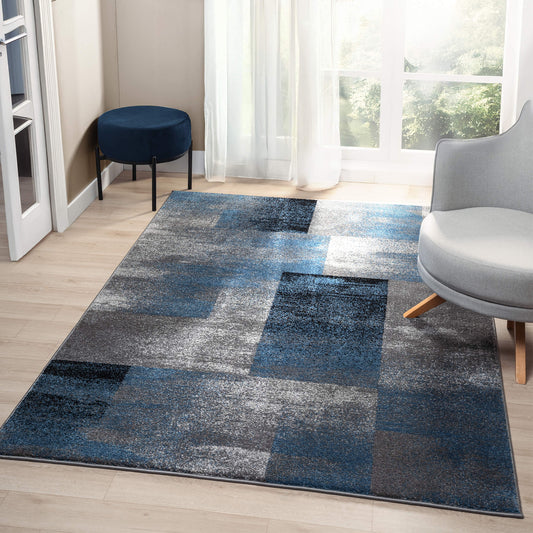 Slate in Blue Colour Rug