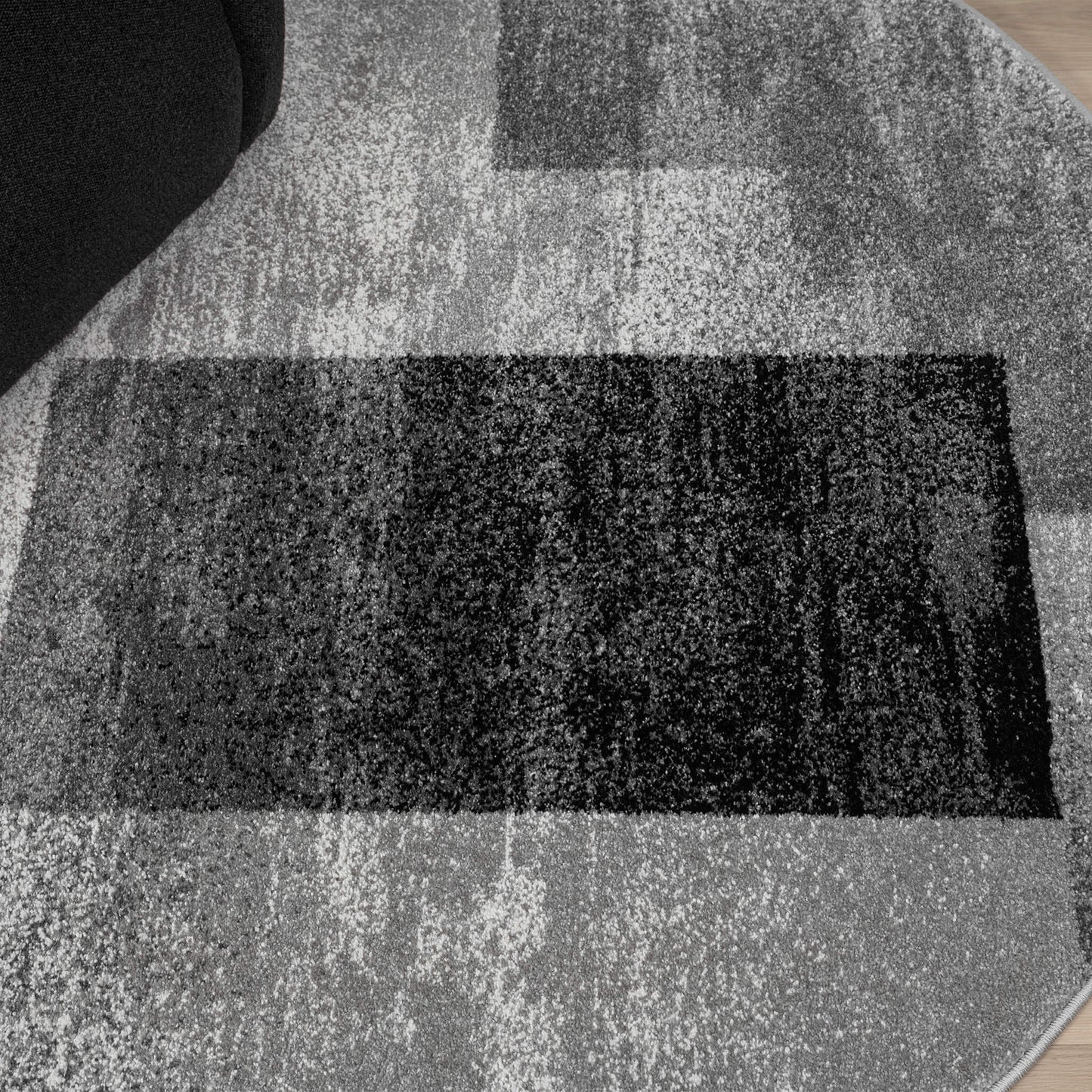 Slate in Grey Colour : Round Rug