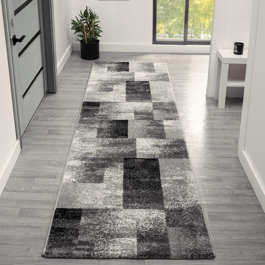 Slate in Grey Colour : Runner Rug