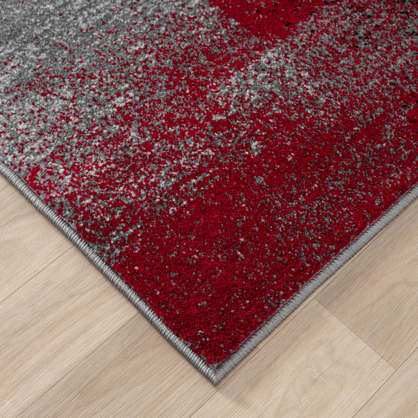 Slate in Red Colour : Runner Rug