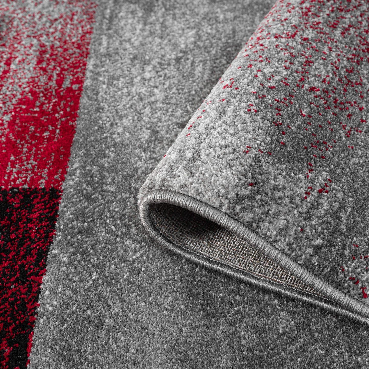 Slate in Red Colour : Runner Rug