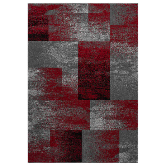 Slate in Red Colour Rug
