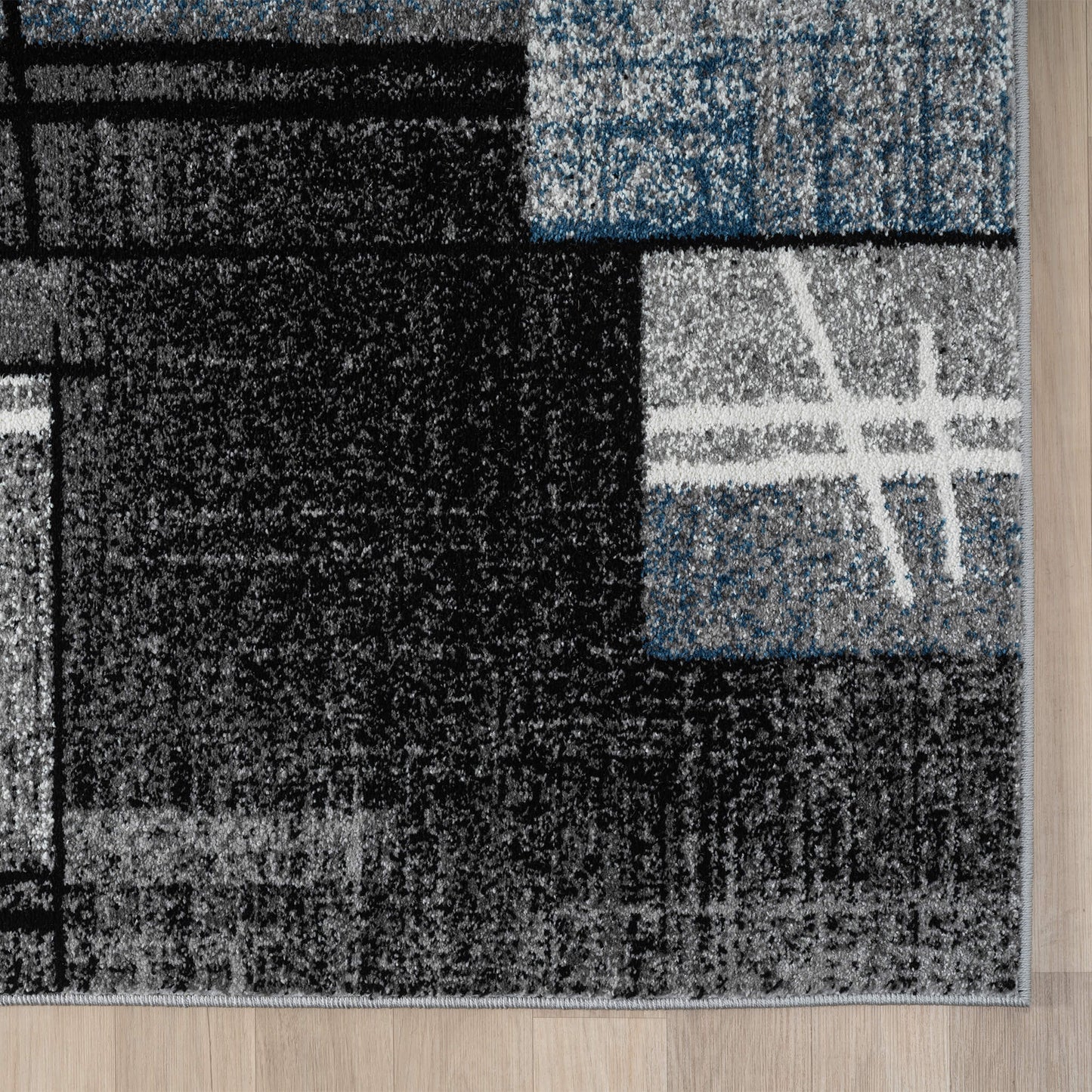 Slate in Blue Colour : Runner Rug