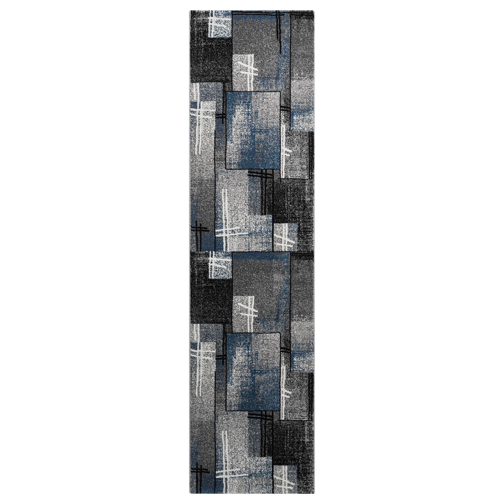 Slate in Blue Colour : Runner Rug – Cheapest Rugs Online